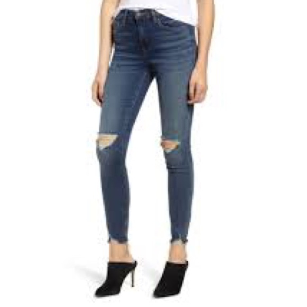 Blank NYC Blue Distressed Jeans Size 26